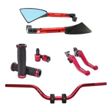 Imagem de Manete Manopla Retrovisor Peso Guidão Titan Fan Start Cargo - Stark Ra