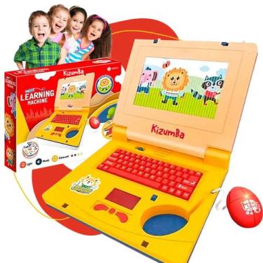 Imagem de Notebook Laptop De Brinquedo Infantil Musical Com Luz E Som Luz Tela C