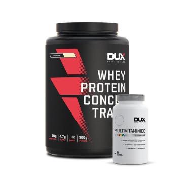 Imagem de WHEY PROTEIN CONCENTRADO 900G + MULTIVITAMÍNICO 90 CAPS Cappuccino 900g + Multivitamíni...