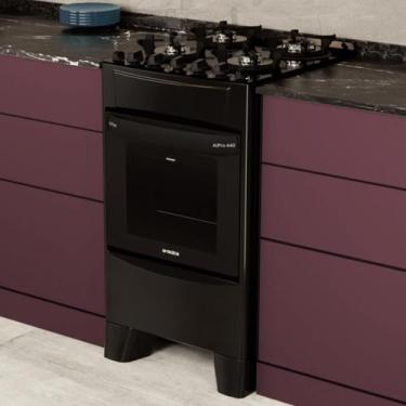 Imagem de Fogão 4 Bocas a Gás/Elétrico com AirFryer 127V Alpro 440 Realce CR231 