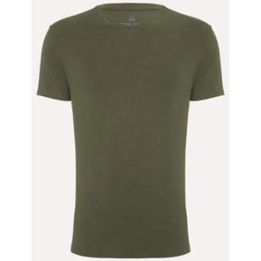 Imagem de Camiseta John John Masculina Slim Fit Simple Verde Militar-Masculino