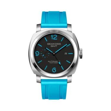Imagem de Relógio De Mergulho Masculino GMT SEAKOSS Automático Mecânico 10ATM Lu