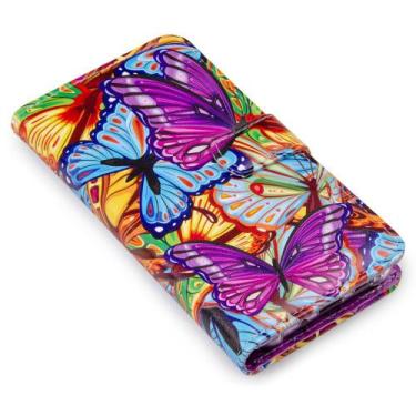 Imagem de Capa Carteira Estampada Borboleta Butterfly E167 Para Moto G84 5G XT23