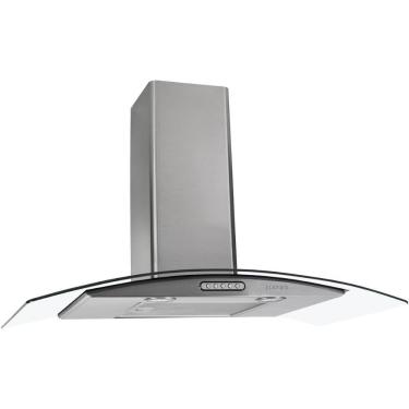 Imagem de Coifa Vidro Curvo Slim Inox 90cm - Fogatti