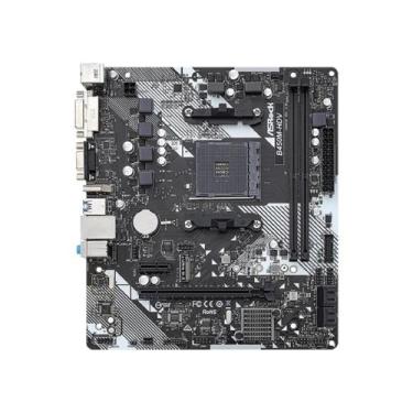 Imagem de Placa Mãe ASRock B450M-HDV R4.0, Chipset B450, AMD AM4, mATX, DDR4