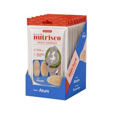 Imagem de Petisco para Gatos Snack Cremoso Nutrisco Sabor Atum Display - 48 sachês