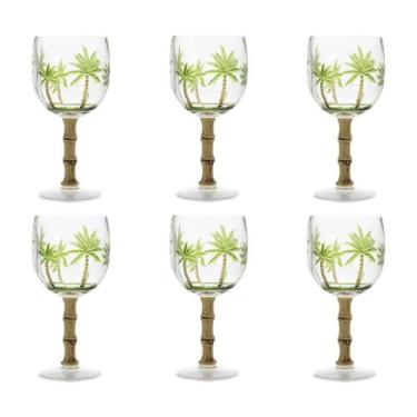 Imagem de Conjunto 6 Taças de Acrílico Palm Tree 450ml 10938 Rojemac