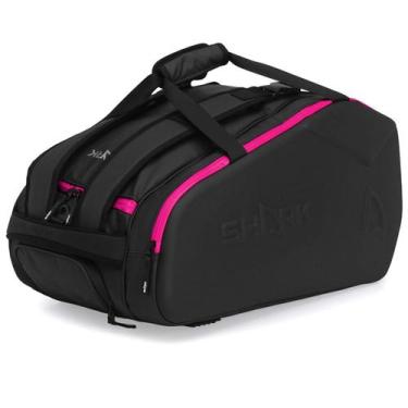 Imagem de Raqueteira Shark De Beach Tennis Ultimate Preta e Pink