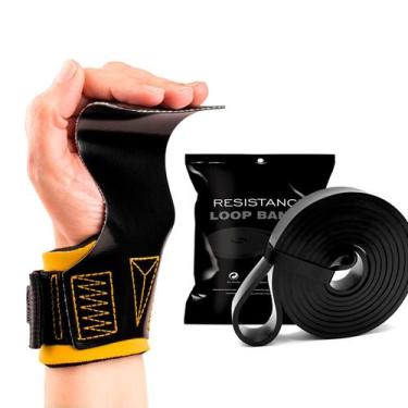 Imagem de Kit Hand Grip Legacy Skyhill Colors e Super Band Preto, Lona preta pun
