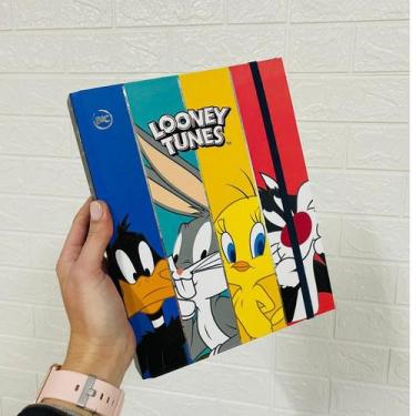 Imagem de Fichário Escolar Looney Tunes Colegial 48 folhas - Dac