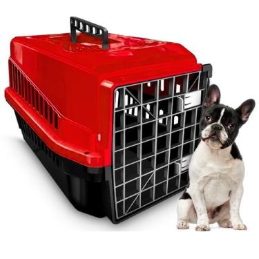 Imagem de Caixa Para Transporte Pet Nº3 Mecpet Gato Cachorro Pequeno Porta Metál