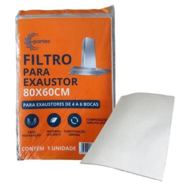 Imagem de Kit c/ 10 - Manta Filtro Para Depurador de 4 ou 6 Bocas - VB Home