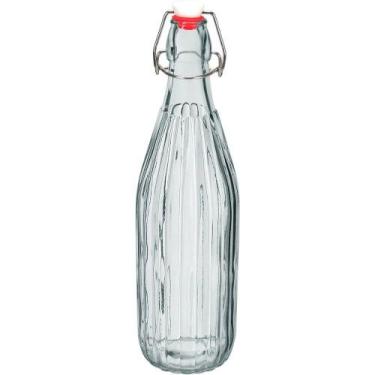 Imagem de Garrafa Home&co Hermético água Vidro 1l 32x8x8 Transparente - HOME & C