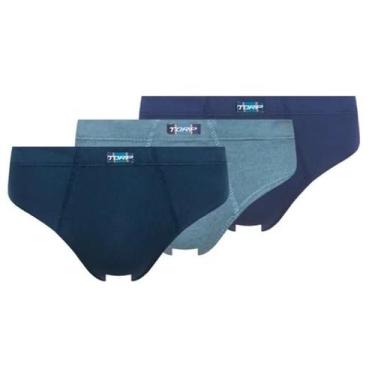 Imagem de kit 3 Cuecas Slip Algodão Infantil Kids Torp 7202, EG 10 a 12 anos, So