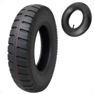 Imagem de Kit Pneu 3.758 4 Lonas Camara De Ar Mj8 Carrinho Praia - BULLMASTER