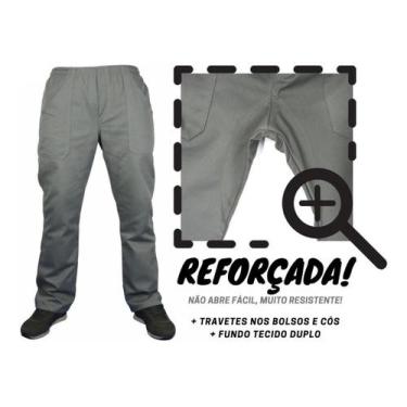 Imagem de Calça Brim Pesado Profissional Trabalho Preta Reforçada!!! - Visual Un