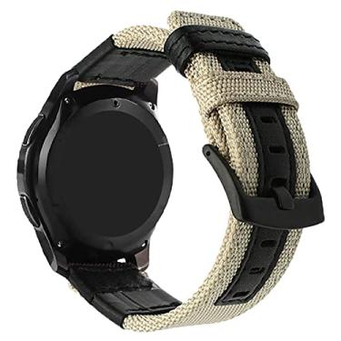 Imagem de Pulseira 20mm Tour em Nylon compatível com Samsung Galaxy Watch Active 1 e 2 - Galaxy Watch 3 41mm - Galaxy Watch 42mm - Amazfit GTR 42mm - Marca LTIMPORTS (Caqui)