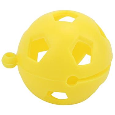 Imagem de Manga de bola de golfe portátil, silicone de 2,1 mm de espessura conveniente suporte de manga de golfe de 46 mm de diâmetro para acessório de treinamento(amarelo)