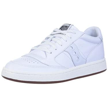Imagem de Saucony Tênis unissex para quadra de jazz, Branco/Branco, 9 Women/9 Men