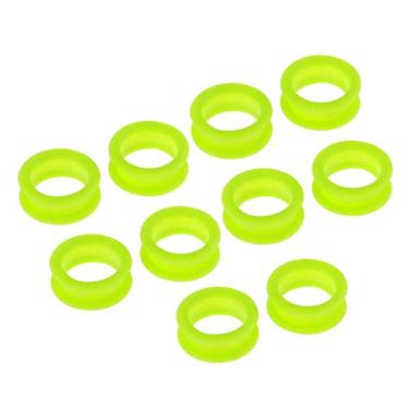 Imagem de Newmind Anéis de borracha macia de silicone para cuidados de beleza e animais de estimação - Verde