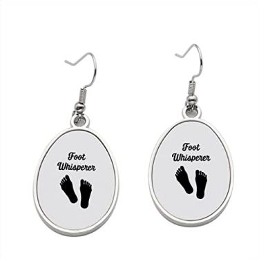 Imagem de Brinco Foot Whisperer – Brincos com pingente de pé para meninas – Presente de festa de aniversário dos namorados, Metal, Sem pedras preciosas