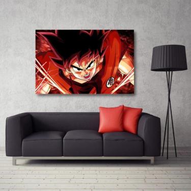 Imagem de Quadro decorativo Dragon Ball Goku com Tela em Tecido