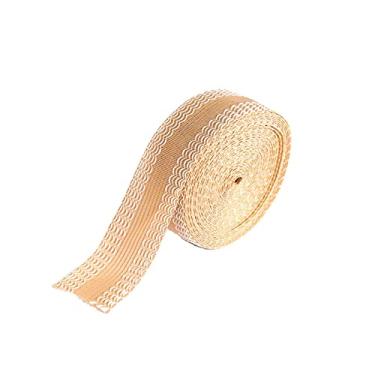 Imagem de Fancyes 1 rolo 2,5 cm calça pasta boca calça borda adesivo na bainha fita para terno calças jeans roupas roupas saias, bege