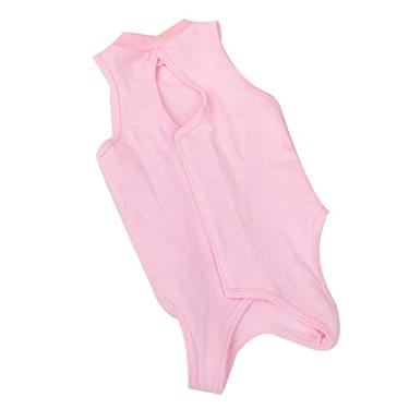 Imagem de Terno de recuperação ajustável para cães de gatos, colar e cone de substituição, colete cirúrgico pós-operatório para castrado e desmame, rosa, P (comprimento 23 cm)