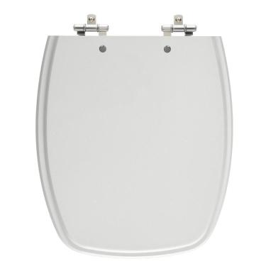 Imagem de Assento Laqueado Stylus Cinza Prata Tampa Para Vaso Celite