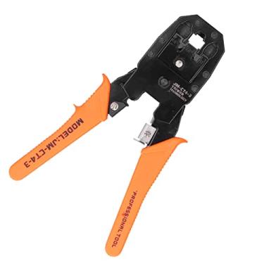 Imagem de Ferramenta de crimpagem de cabos de rede, alça antiderrapante Ferramenta de crimpagem de cabos Tratamento de têmpera Plástico durável Prático Confiável Pequeno leve para cabos