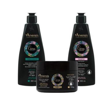 Imagem de Kit Arvensis Shampoo Condicionador  Geléia Alta Fixação 250G