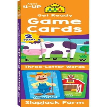 Imagem de Get Ready Game Cards Three-Letter Words & Slapjack Farm 2-Pack