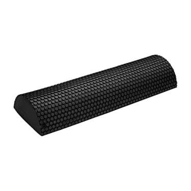 Imagem de Colaxi Blocos de Flexibilidade de Comprimento com Ponto Pilates Half Roll Set 1/2 Rolo de Espuma Físico Yoga, 30cm preto
