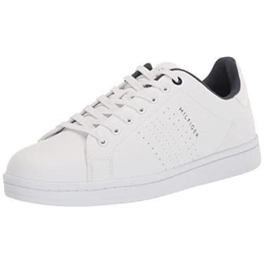 Imagem de Tommy Hilfiger Tênis masculino Little, Branco 140, 7.5