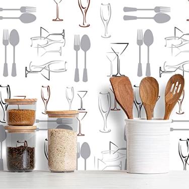 Imagem de Papel de Parede Adesivo Cozinha Café Diversos Modelos Rolo 3m Cozinha Café:CS016