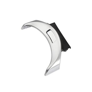 Imagem de Botão de liberação de caixa de armazenamento de apoio de braço prata ABS apoio de braço botão de liberação apto para C-Class (W205), C-Class Touring (S205), C-Class Coupe (C205), GLC (C253 X253)