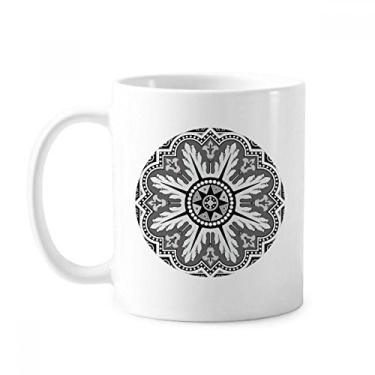 Imagem de Caneca preta branca estilo árabe caneca cerâmica café porcelana xícara louça
