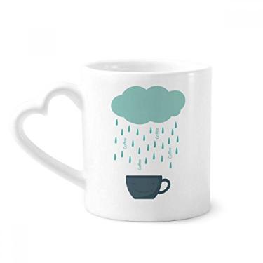 Imagem de Caneca Rain Cloud Cup Smile Face Weather Caneca de café cerâmica copo de coração de vidro