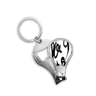 Imagem de Pincel gráfico com textura sensível ao toque cortador de unhas abridor chaveiro tesoura