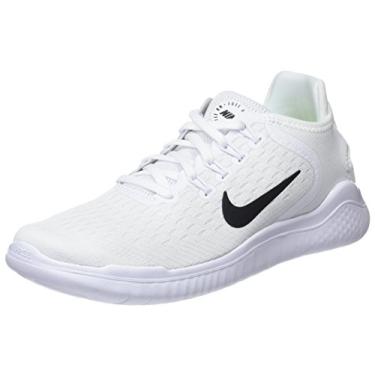 Imagem de NIKE Women's Free RN 2018 Running Shoe White/Black 6 B US