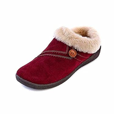 Imagem de Clarks Pantufa feminina Kimberly, Camur a vinho, 6