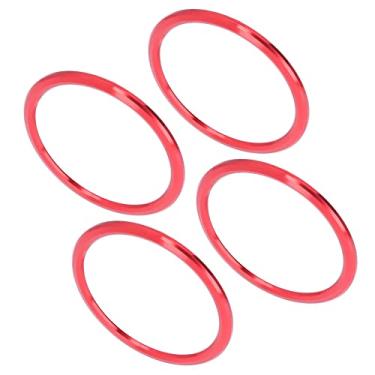 Imagem de 4 Pçs/set Guarnição de Ventilação de Ar Condicionado de Carro, Guarnições de Abertura de Ventilação de Ar Condicionado Substituição de Liga de Alumínio para Camaro