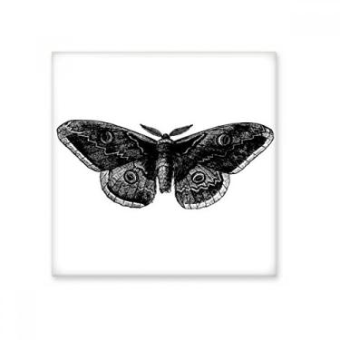 Imagem de Black Butterfly Kite Art Déco, presente, azulejo de cerâmica brilhante, decalque vitrificado, pedra adornada