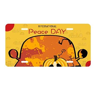 Imagem de DIYthinker Placa de carro Ghost Fear Halloween Abóbora Decoração de carro Dia da Paz