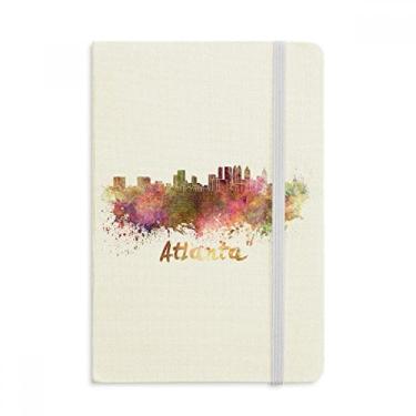 Imagem de Caderno em aquarela Atlanta America City, capa dura oficial, diário clássico