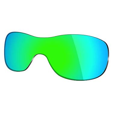 Imagem de Mryok Lentes de substituição para Oakley Riddle – Opções, Polarizado - Verde esmeralda, One Size