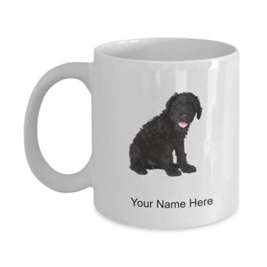 Imagem de Caneca russa personalizada fofa e preta - Caneca de café para amantes da russa - Caneca de café de 325 ml