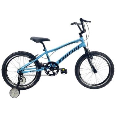 Imagem de Bicicleta Aro 20 Infantil Bmx Cross Roda Lateral Tridal Azul Céu