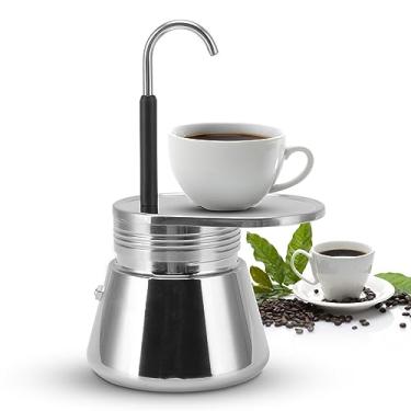 Imagem de Moka Pot,Alum¨ªnio Moka Fog?o Moka Cafeteira Moka Stovetop Cafeteira Italiana Cafeteira Fog?o Cafeteira Espresso Para Caf¨¦ Forte Aromatizado, 12 potes de caf¡§| espresso mocha pote moka cafeteira