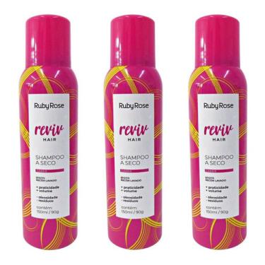 Imagem de  Shampoo A Seco Ruby Rose Reviv Hair Cassis C/3 150ml 645786